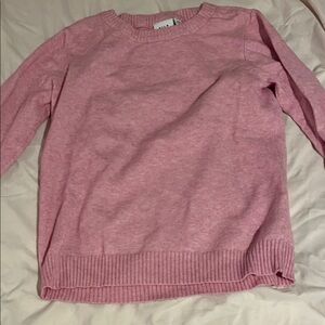 VILA Soft Pink Crew Neck Sweater